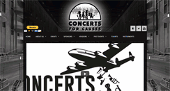 Desktop Screenshot of concertsforcausesinc.org